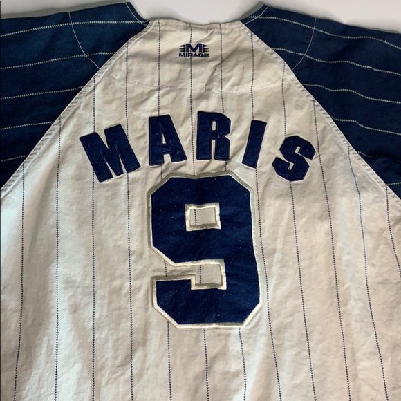 VTG MLB 9 Maris NY Yankee Cooperstown Jersey Large - Picture 8 of 8